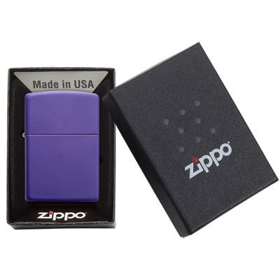 Зажигалка ZIPPO Classic с покрытием Purple Matte, латунь/сталь, фиолетовая, матовая, 38x13x57 мм-6