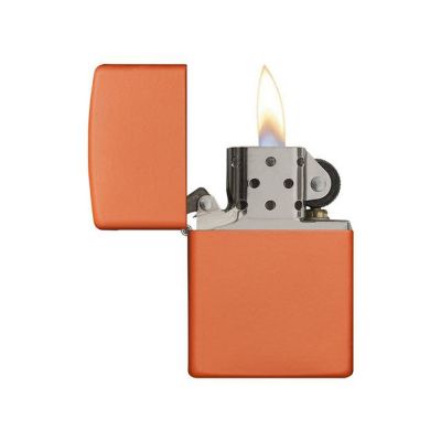 Зажигалка ZIPPO Classic с покрытием Orange Matte, латунь/сталь, оранжевая, матовая, 38x13x57 мм-3