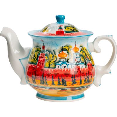 Набор Зимняя сказка: кукла на чайник, чайник заварной с росписью, , чай травяной-2