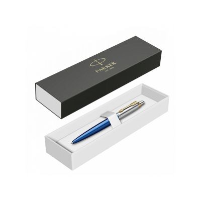 Шариковая ручка Parker Jotter SE 135 Lacquer Blue St.Steel GT, стержень: M, цвет чернил : blue, в подарочной упаковке-1