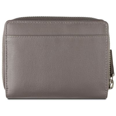 Кошелёк женский BUGATTI Lady Top, на молнии, серый, натуральная воловья кожа, 12х2,5х9 см-5