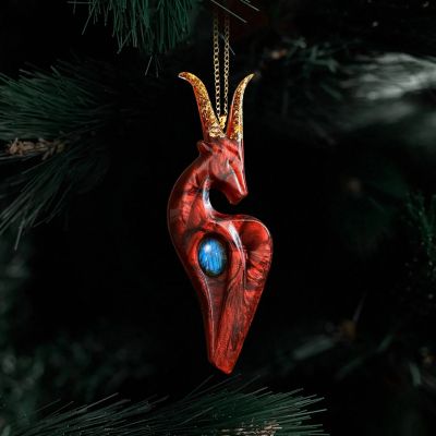 Елочные игрушки: Матрешка Царевна, Огненная коза, Белая береза, Коза, Подкова-4