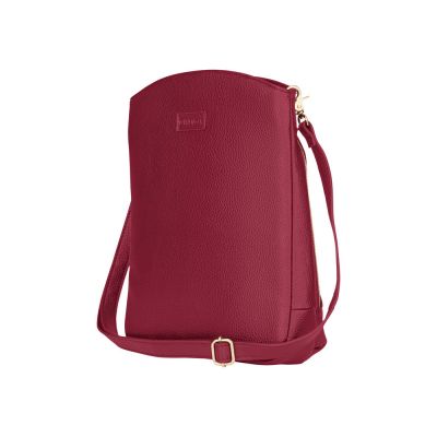 Сумка женская WENGER LeaSophie через плечо, красная, ПВХ/Полиэстер, 28x29x7см-4