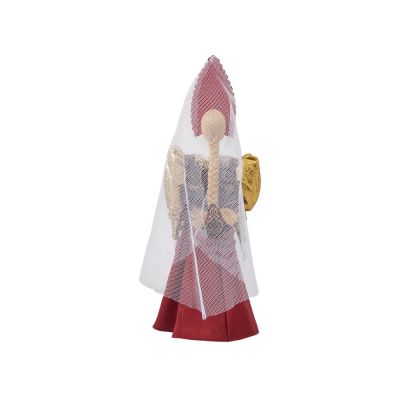 Подарочный набор: кукла фарфоровая, мед, красный-13