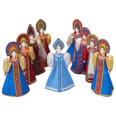 Подарочный набор: кукла фарфоровая, чай Малина с мятой, красный-5