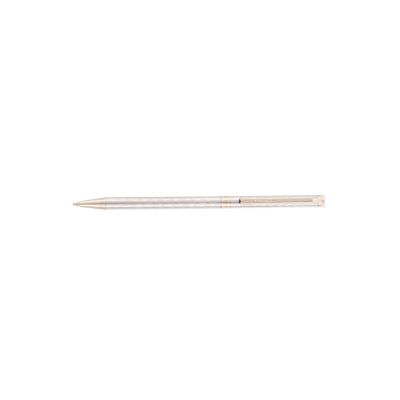 Ручка шариковая Pierre Cardin SLIM. Цвет - серебристый. Упаковка Е-1