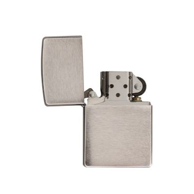 Зажигалка ZIPPO Armor™ c покрытием Brushed Chrome, латунь/сталь, серебристая, матовая, 38x13x57 мм-1