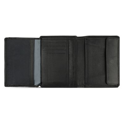 Портмоне BUGATTI Bomba, с защитой данных RFID, чёрное, кожа/полиэстер, 10х2х12,5 см-3