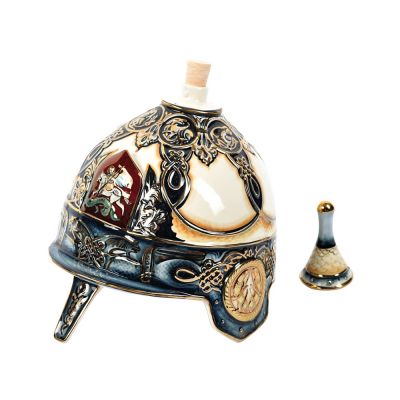 Штоф Шлем (цветной с золотом), 3л-1