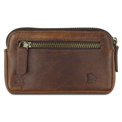 Ключница Mano Don Leon, натуральная кожа в коричневом цвете, 12 х 7 см-1