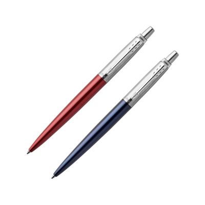 Набор из 2х ручек : Parker Jotter London Parker Jotter Essential, Kensington Red CT и Jotter Essential, Royal Blue CT, стержень: M-1