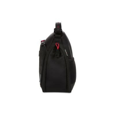 Термосумка для ланча SWISSGEAR, прорезиненный полиэстер 600D, черный/красный, 18x12x28 см, 4 л-3