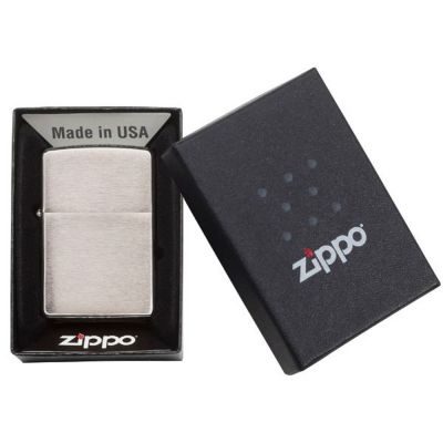 Зажигалка ZIPPO Armor™ c покрытием Brushed Chrome, латунь/сталь, серебристая, матовая, 38x13x57 мм-4