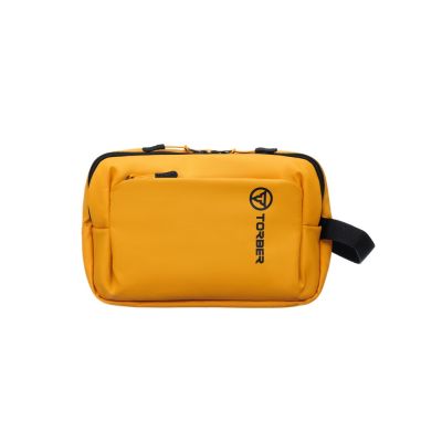 Несессер TORBER MOBI, желтый, полиэстер 900D с PU покрытием, 27 х 18 х 6 см-0