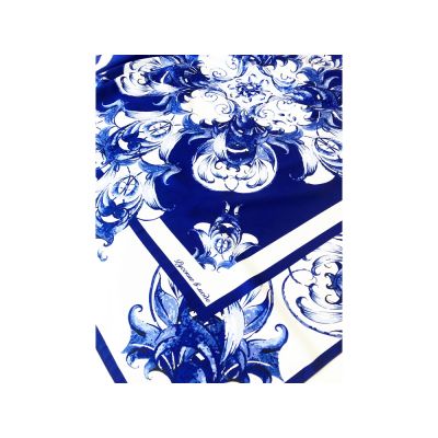 Набор: платок Гжель и свеча Птица счастья-4