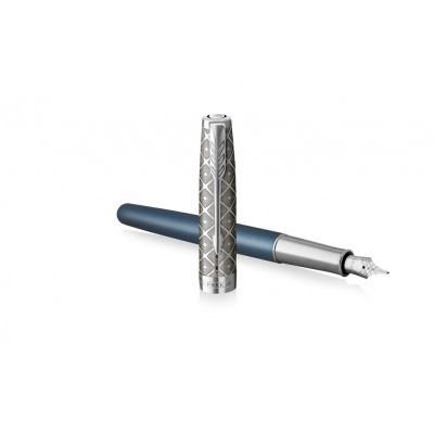 Перьевая ручка Parker Sonnet Premium Refresh BLUE CT, перо 18K, толщина F, цвет чернил black, подарочной упаковке-2