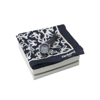 Подарочный набор: часы наручные женские, шелковый платок. Cacharel-0