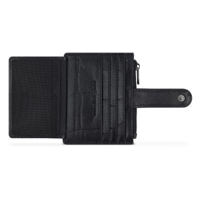 Портмоне для кредитных карт BUGATTI Nevio, чёрный, воловья/полиэстер, 12,5х2,5х9,3 см-2