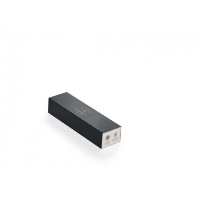 Шариковая ручка Parker IM Premium Warm Silver (grey)  GT, стержень: M, цвет чернил: blue, в подарочной упаковке.-3