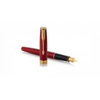 Перьевая ручка Parker Sonnet , Lacquer Intense Red GT, перо: F, цвет чернил: black, в подарочной упаковке-2