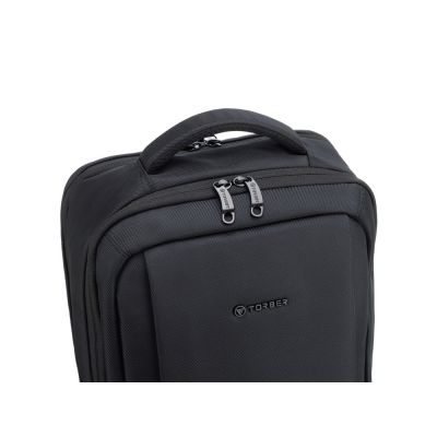 Рюкзак TORBER VOYAGE c отделением для ноутбука 17'', черный, полиэстер 900D, 31х17х44 см, 18 л-7