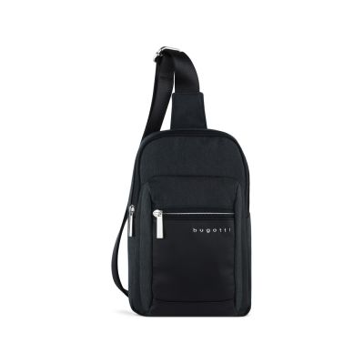 Сумка кросс-боди мужская BUGATTI Sera, антрацитовая, полиэстер, 17х6х26,5 см, 2,5 л-1