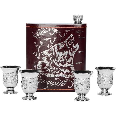 Набор Подарочный, бордовый/серебристый-1