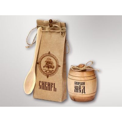 Подарочный набор Лесная пасека, бежевый-1