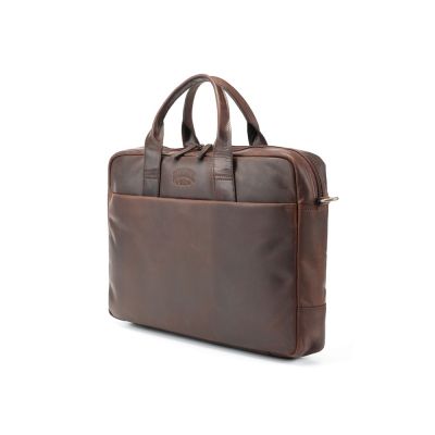 Сумка KLONDIKE DIGGER Mavis, натуральная кожа цвета коньяк, 32 x 40 x 8 см-0