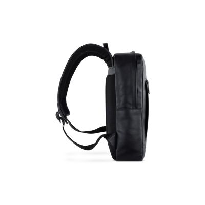 Рюкзак мужской BUGATTI Clark, чёрный, воловья кожа/полиэстер, 30х10х40 см, 12 л-2