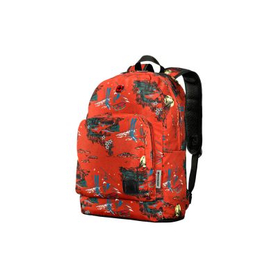 Рюкзак Crango WENGER 16'', кирпичный с рисунком Альпы, полиэстер, 31x17x46 см, 24 л-0