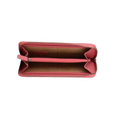 Кошелёк Cross Colors Flamingo, кожа наппа, фактурная, цвет розовый-1