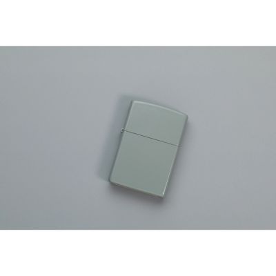 Зажигалка ZIPPO Classic с покрытием Flat Grey, латунь/сталь, серая, глянцевая, 38x13x57 мм-9