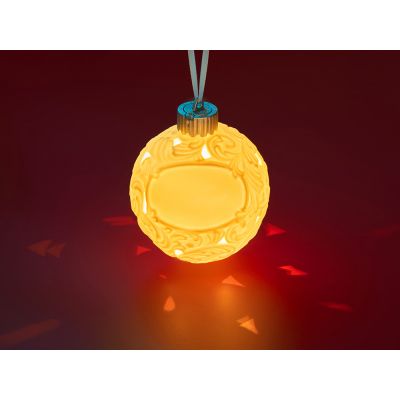 Шар новогодний с подсветкой и зоной для персонализации-8