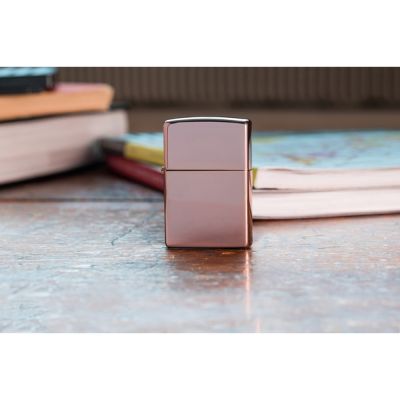 Зажигалка ZIPPO Classic с покрытием High Polish Rose Gold, латунь/сталь, розовое золото, 38x13x57 мм-5