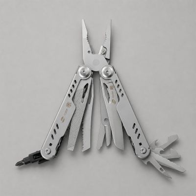 Мультитул Stinger, 110 х 27 мм, 23 функции, сталь, серебристый, в картонной коробке, в комплекте нейлоновый чехол-0