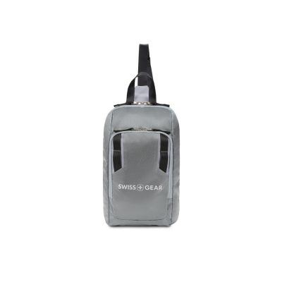 Рюкзак SWISSGEAR с одним плечевым ремнем, темно-серый/серый, полиэстер рип-стоп, 18 x 5 x 33 см, 4 л-3
