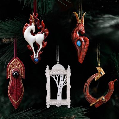 Елочные игрушки: Матрешка Царевна, Огненная коза, Белая береза, Коза, Подкова-1