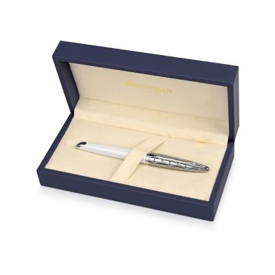 Ручка-роллер Waterman Carene, цвет: Contemporary white ST, стержень: Fblck-4