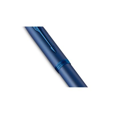 Перьевая ручка Parker IM Monochrome Blue, перо:F, цвет чернил: blue, в подарочной упаковке.-4