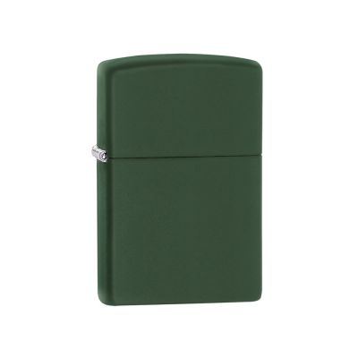 Зажигалка ZIPPO Classic с покрытием Green Matte, латунь/сталь, зелёная, матовая, 38x13x57 мм-0