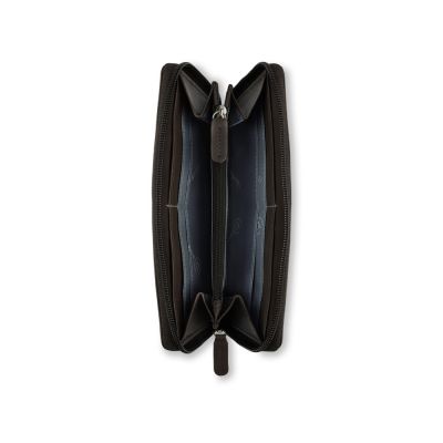 Кошелёк женский BUGATTI Banda, с защитой данных RFID, коричневый, кожа/полиэстер, 18,5х2х10 см-2