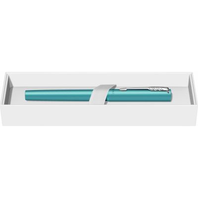 Ручка-роллер Parker Vector XL Teal CT, цвет чернил black, стержень: F, в подарочной упаковке.-11