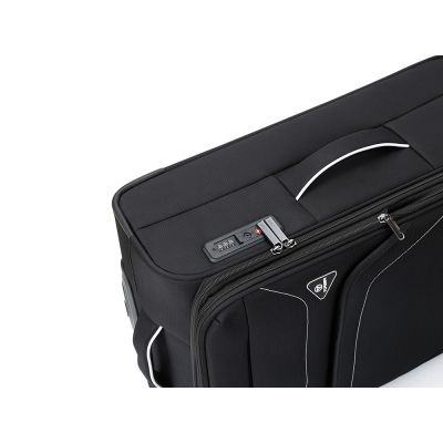 Чемодан TORBER БАЙКАЛ, тёмно-серый металлик, поликарбонат, 37,5 x 20 х 54 см, 37 л-8