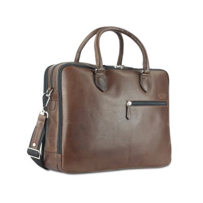 Сумка Mano Don Valentino, натуральная кожа в коричневом цвете, 41,5 х 31 х 10 см-2