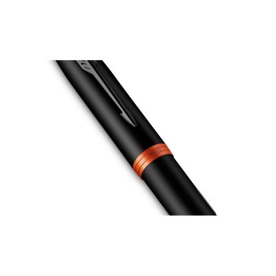 Перьевая ручка Parker IM Vibrant Rings Flame Orange, стержень:F, цвет чернил: blue, в подарочной упаковке.-4