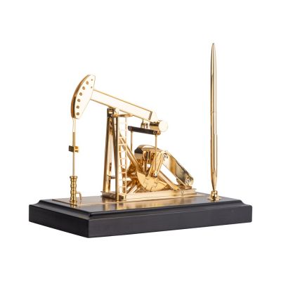 Настольный прибор Месторождение, золотистый/черный-1