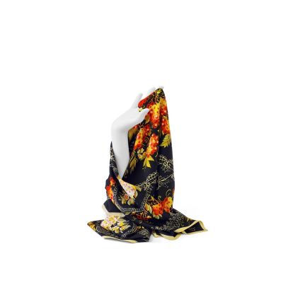 Платок Тагильский поднос, черный-5