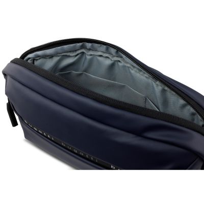Сумка на пояс BUGATTI Blanc, синяя, тарпаулин/полиэстер, 26х5,5х13,5 см-3