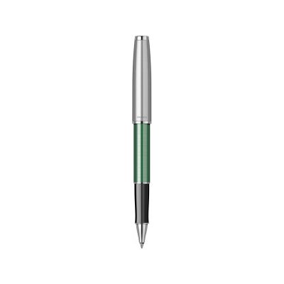 Ручка-роллер Parker Sonnet Essentials Green SB Steel CT, цвет чернил black, перо: F, в подарочной упаковке.-1